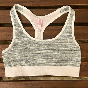 Pink Victoria’s Secret XS Pink/Grey cotton bralette